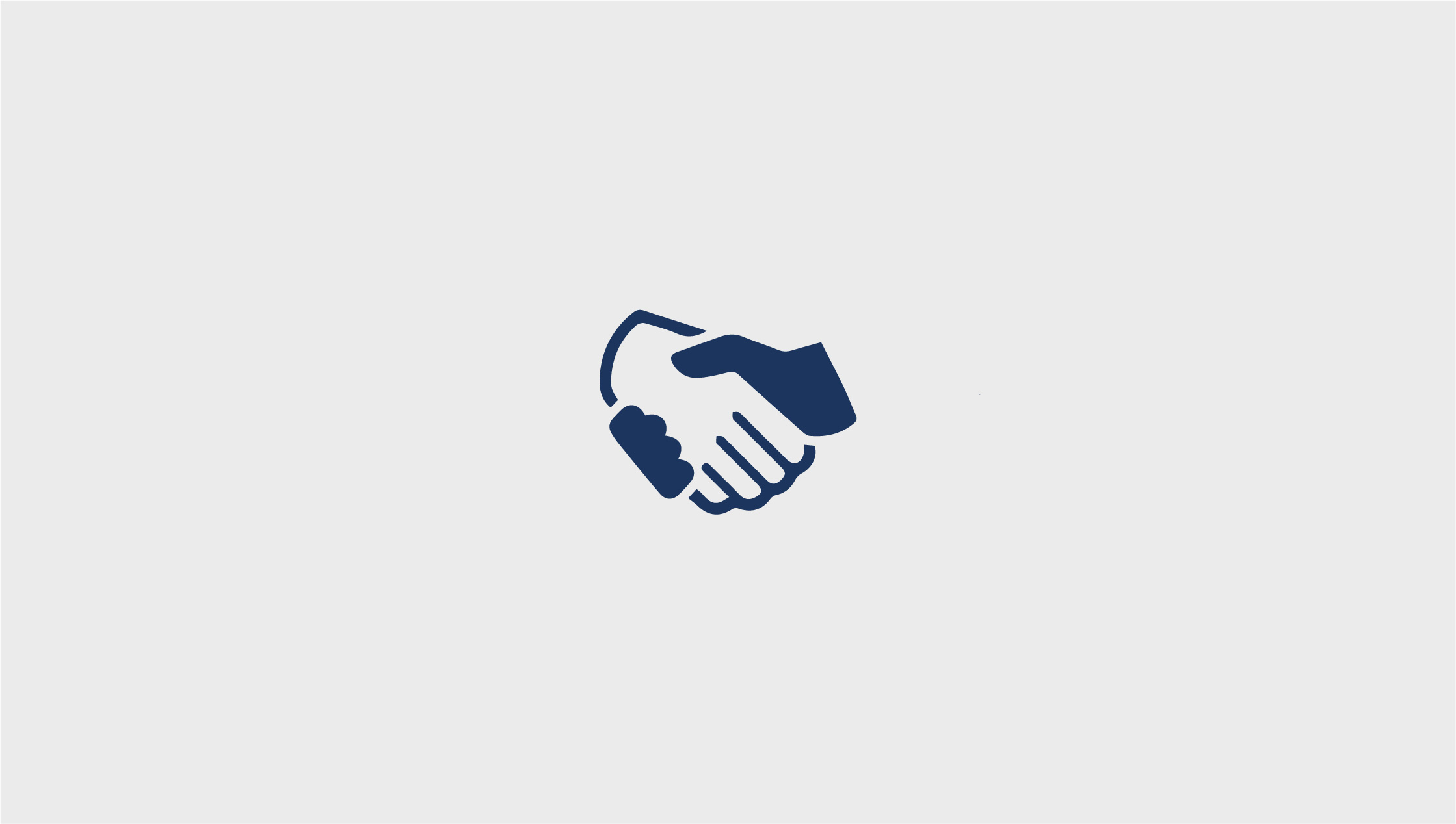 Icon of two hands shaking.
