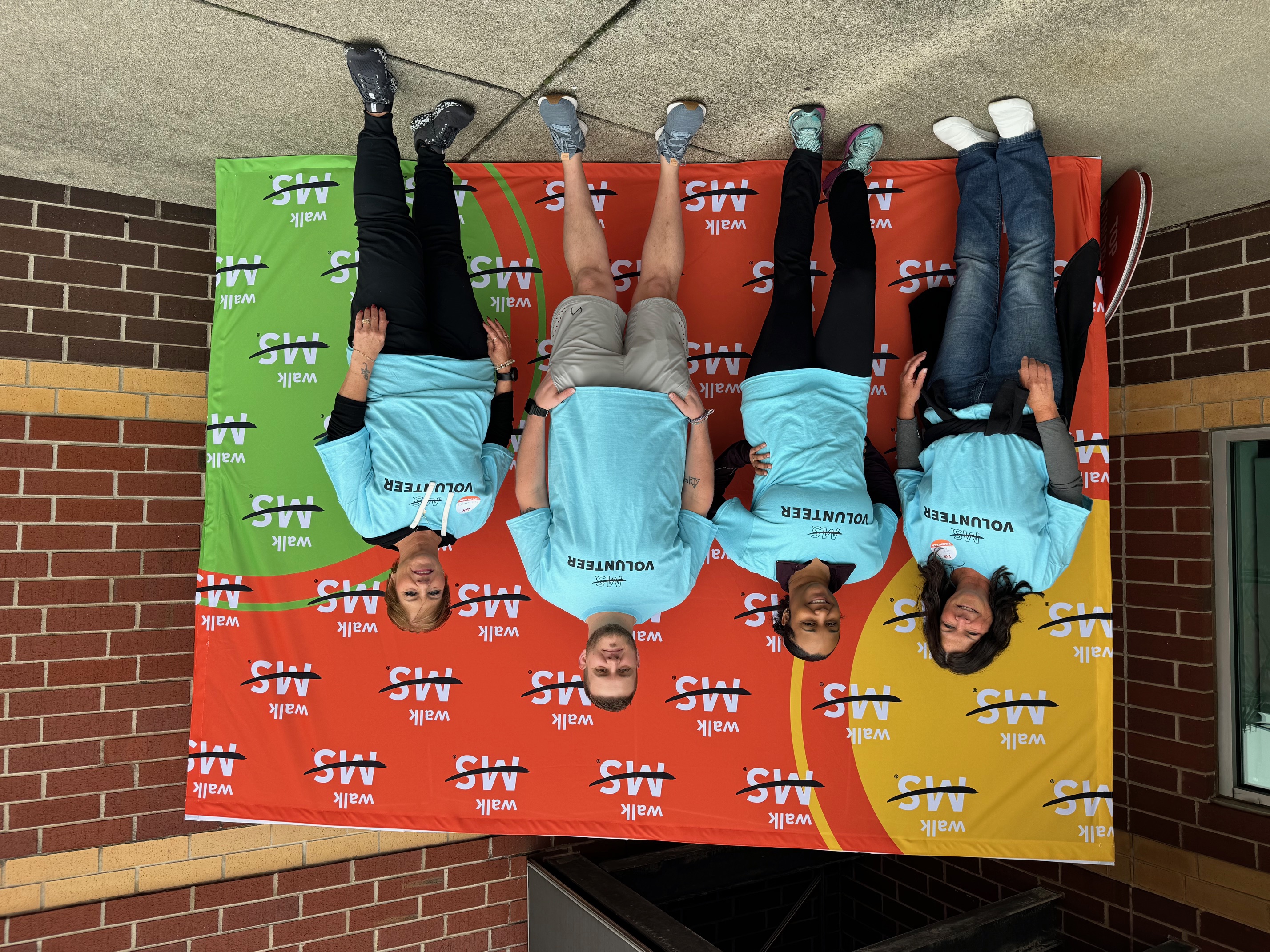 Four Michigan Millers volunteers at Walk MS event.