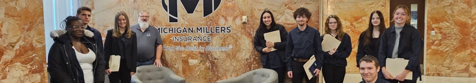Photo of Trainees with Michigan Millers employee