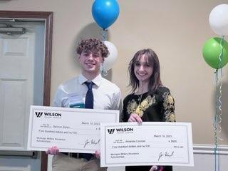 Photograph of two scholarship recipients